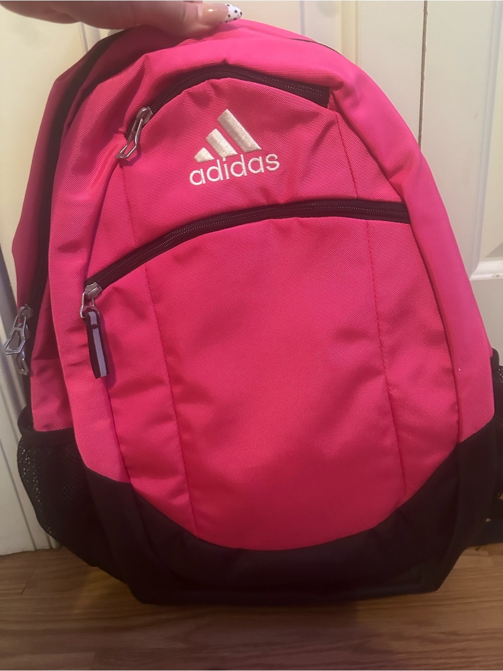 Adidas Pink and Black Backpack, Never Used (without tags) - Picture 1 of 4